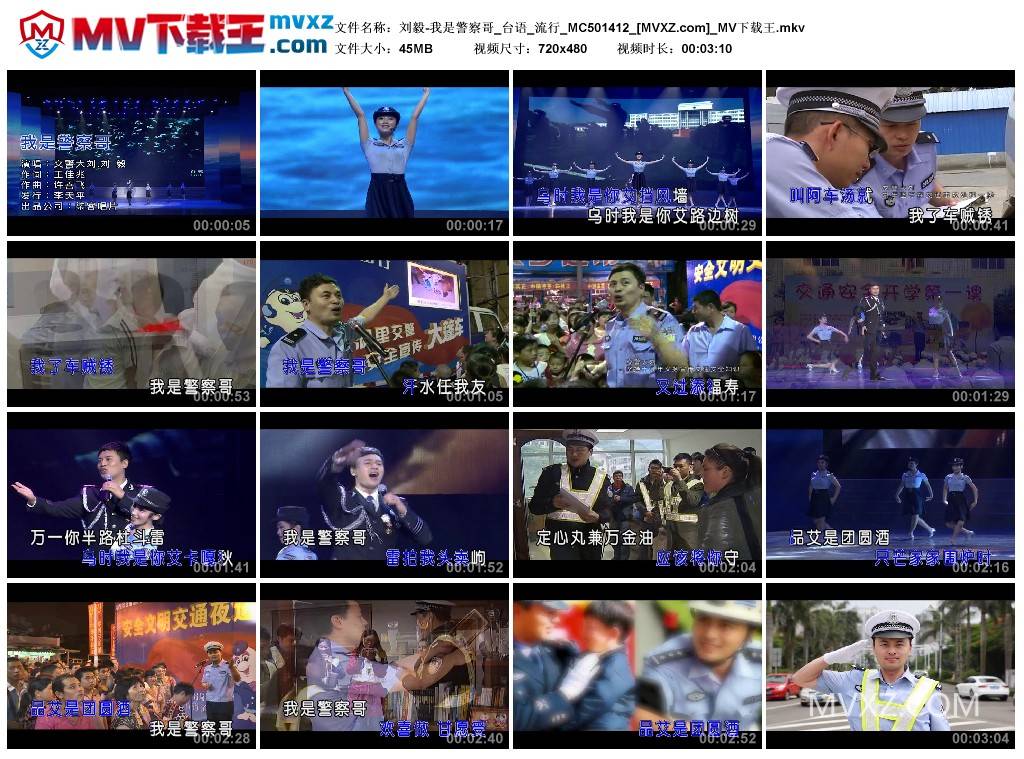 刘毅-我是警察哥_台语_流行_MC501412